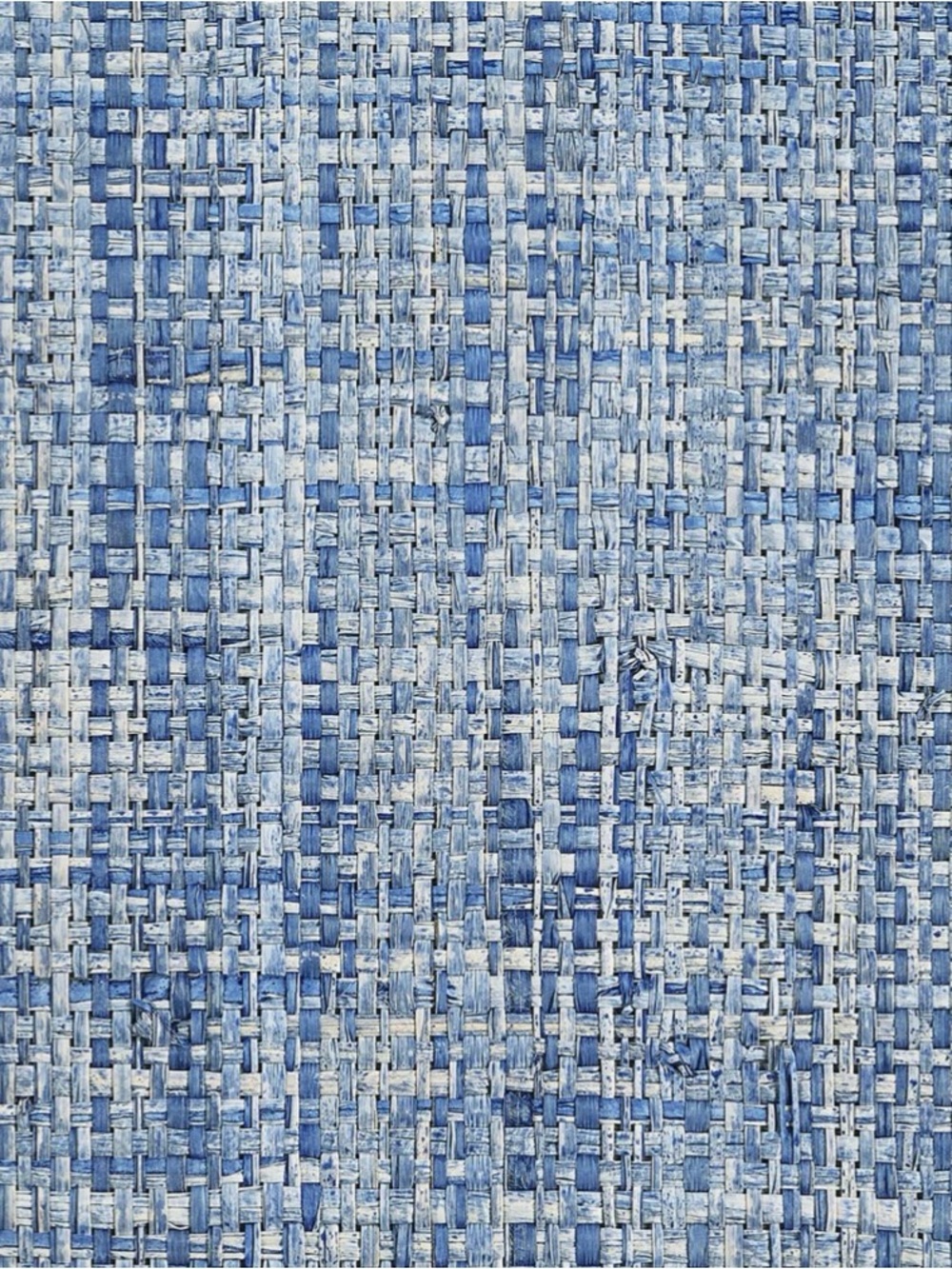 Phillip Jeffries Island Raffia Grasscloth Wallcovering, Blue Abalone, Roll, 18yd